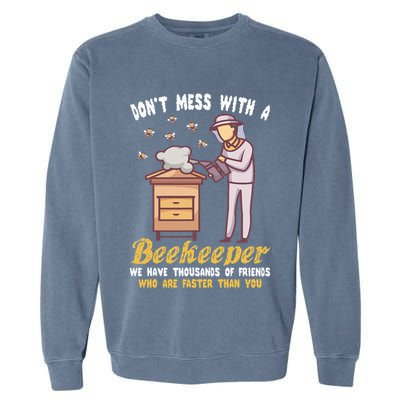 Funny Beekeeper Beekeeping Supplies Honey Bees Beehive Garment-Dyed Sweatshirt