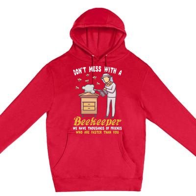 Funny Beekeeper Beekeeping Supplies Honey Bees Beehive Premium Pullover Hoodie