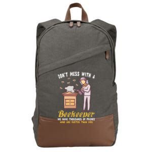 Funny Beekeeper Beekeeping Supplies Honey Bees Beehive Cotton Canvas Backpack