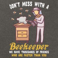 Funny Beekeeper Beekeeping Supplies Honey Bees Beehive Cotton Canvas Backpack