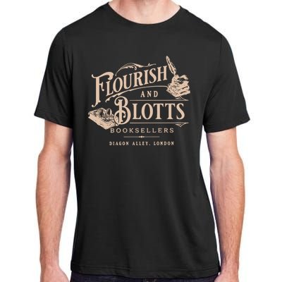 Flourish Blotts Bookish Hp Wizard Adult ChromaSoft Performance T-Shirt