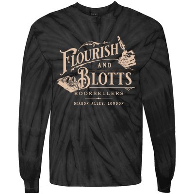 Flourish Blotts Bookish Hp Wizard Tie-Dye Long Sleeve Shirt