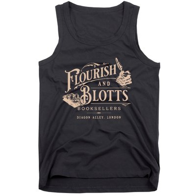 Flourish Blotts Bookish Hp Wizard Tank Top