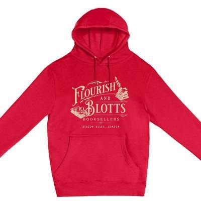 Flourish Blotts Bookish Hp Wizard Premium Pullover Hoodie