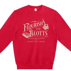 Flourish Blotts Bookish Hp Wizard Premium Crewneck Sweatshirt