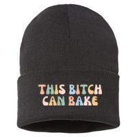 Funny Baker Baking Lover Sustainable Knit Beanie