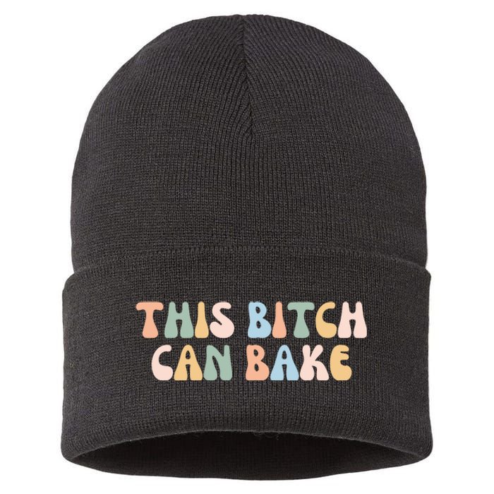 Funny Baker Baking Lover Sustainable Knit Beanie