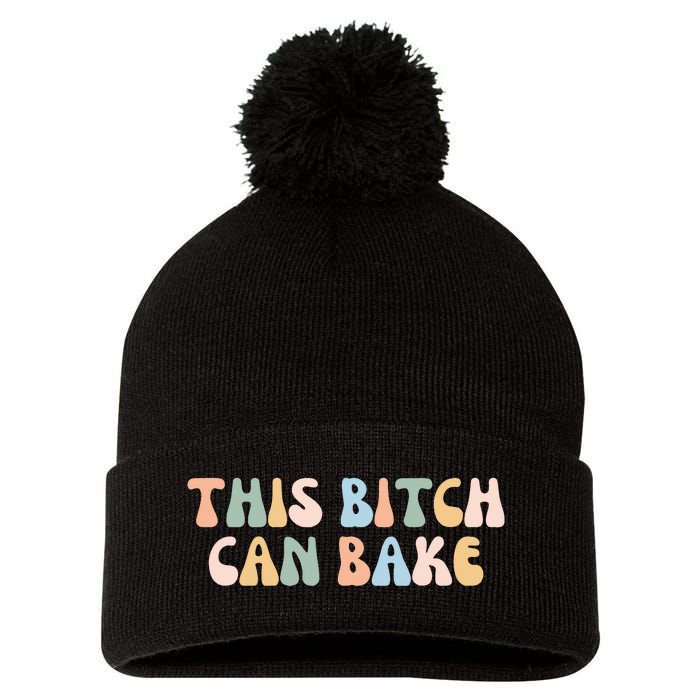 Funny Baker Baking Lover Pom Pom 12in Knit Beanie