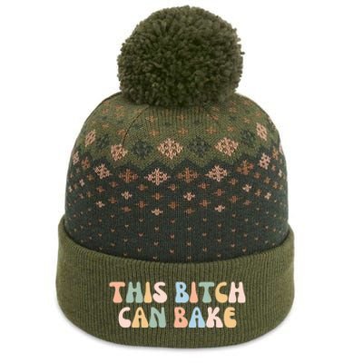 Funny Baker Baking Lover The Baniff Cuffed Pom Beanie