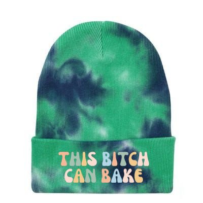 Funny Baker Baking Lover Tie Dye 12in Knit Beanie