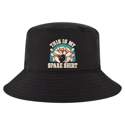 Funny Bowling Bowler Retro This Is My Spare Cool Comfort Performance Bucket Hat
