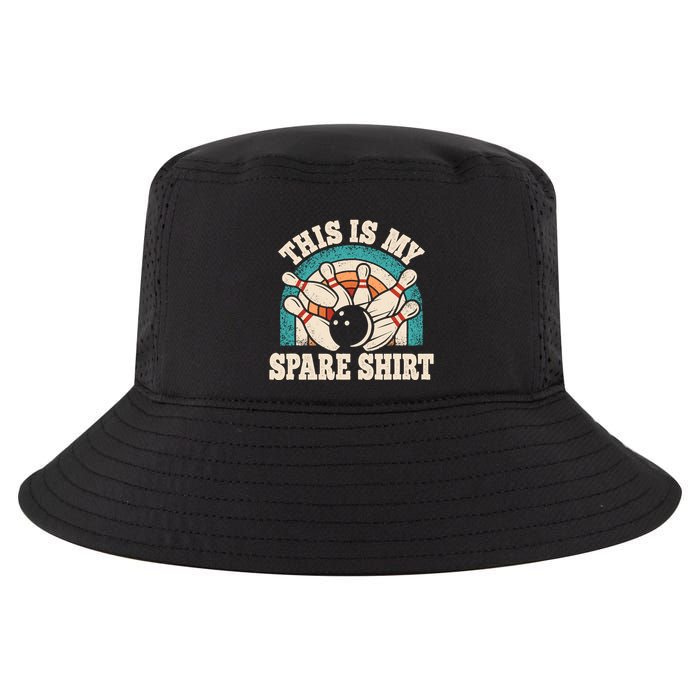 Funny Bowling Bowler Retro This Is My Spare Cool Comfort Performance Bucket Hat