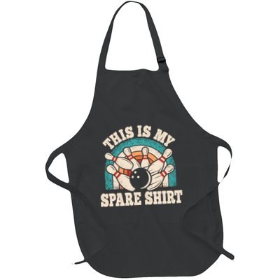 Funny Bowling Bowler Retro This Is My Spare Apron