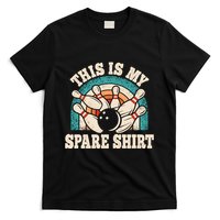 Funny Bowling Bowler Retro This Is My Spare T-Shirt