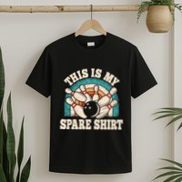 Funny Bowling Bowler Retro This Is My Spare T-Shirt