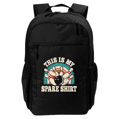 Funny Bowling Bowler Retro This Is My Spare Backpack