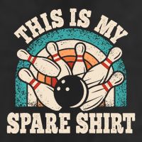 Funny Bowling Bowler Retro This Is My Spare Microfiber Hand Towel