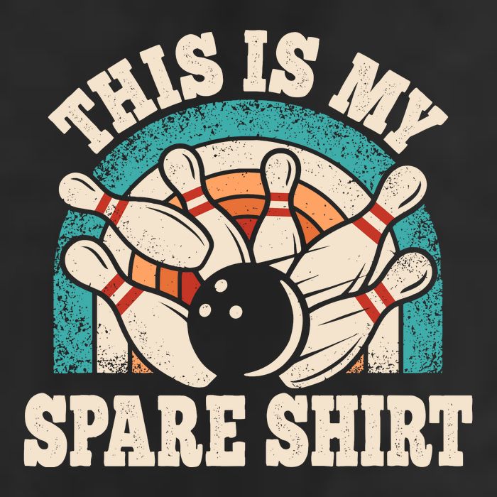 Funny Bowling Bowler Retro This Is My Spare Microfiber Hand Towel