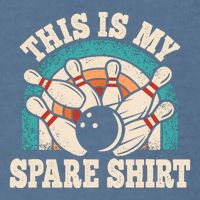 Funny Bowling Bowler Retro This Is My Spare Garment-Dyed Sweatshirt