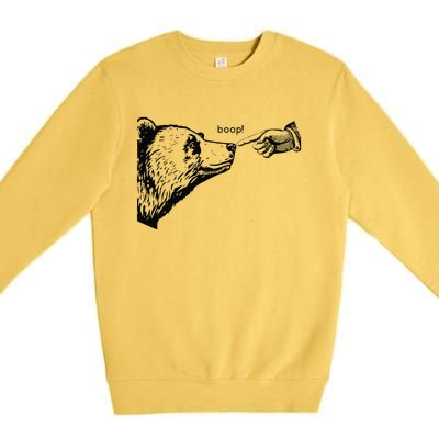 Funny Boop Bear Gift Premium Crewneck Sweatshirt