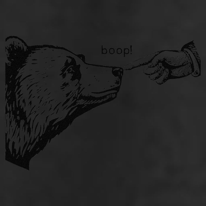 Funny Boop Bear Gift 7 Panel Mesh Trucker Snapback Hat