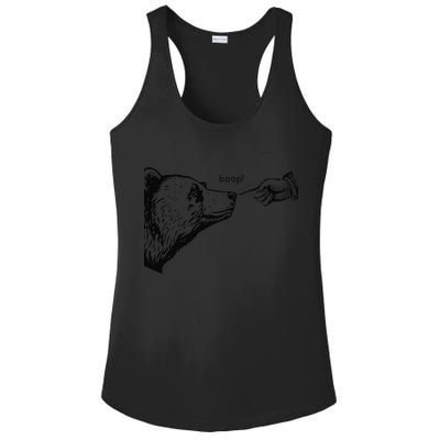 Funny Boop Bear Gift Ladies PosiCharge Competitor Racerback Tank