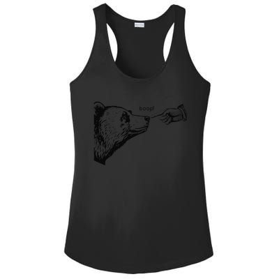 Funny Boop Bear Gift Ladies PosiCharge Competitor Racerback Tank