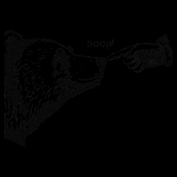Funny Boop Bear Gift Zip Tote Bag