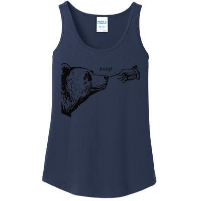 Funny Boop Bear Gift Ladies Essential Tank