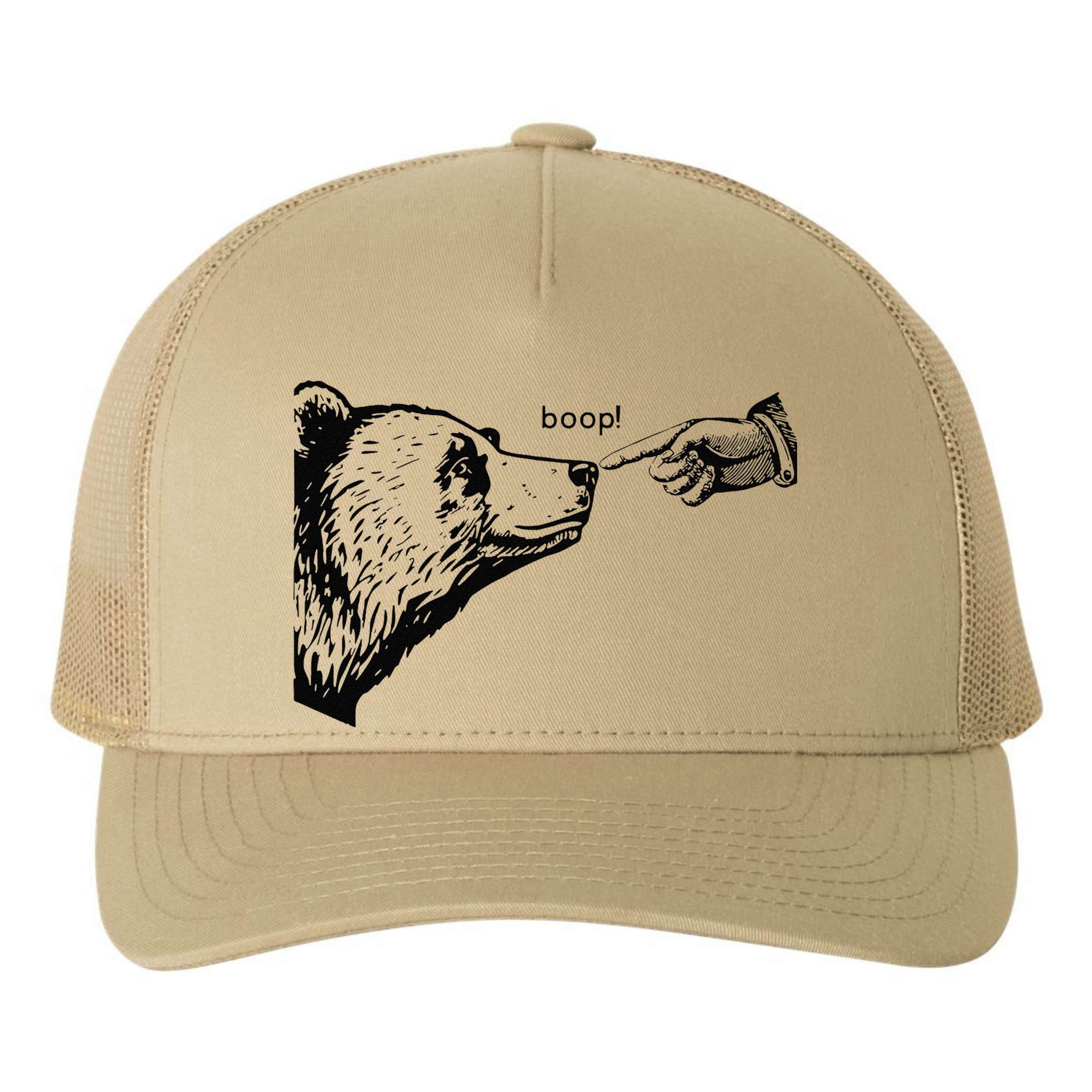 Funny Boop Bear Gift Yupoong Adult 5-Panel Trucker Hat