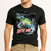 Funny Bass Bite Me Fishing Lures Cooling Performance Crew T-Shirt