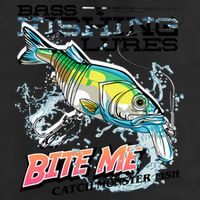Funny Bass Bite Me Fishing Lures Beanie