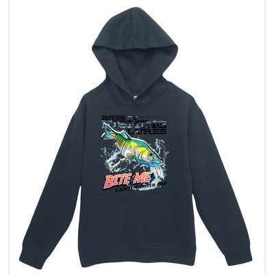 Funny Bass Bite Me Fishing Lures Urban Pullover Hoodie