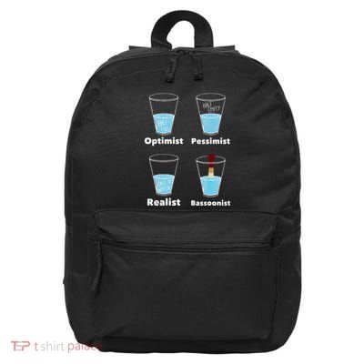 Funny Bassoonist Bassoon Play Orchestra Music 16 in Basic Backpack