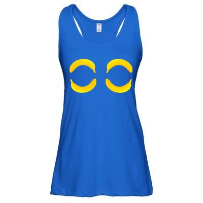 Funny Banana Boobs Bra Titties Tits Breast Boobies Cool Gift Ladies Essential Flowy Tank