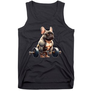 French Bulldog Bodybuilding Gym Frenchie Weightlifter Tank Top