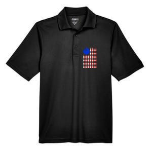 Funny Bowling Bowling Alley Gift Idea Retro Bowler Men's Origin Performance Pique Polo