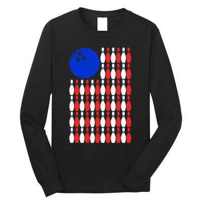 Funny Bowling Bowling Alley Gift Idea Retro Bowler Long Sleeve Shirt