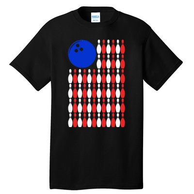 Funny Bowling Bowling Alley Gift Idea Retro Bowler Tall T-Shirt