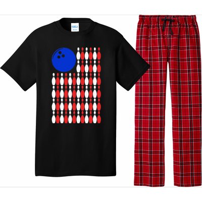 Funny Bowling Bowling Alley Gift Idea Retro Bowler Pajama Set