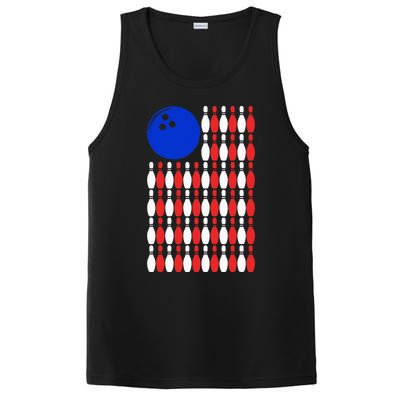 Funny Bowling Bowling Alley Gift Idea Retro Bowler PosiCharge Competitor Tank