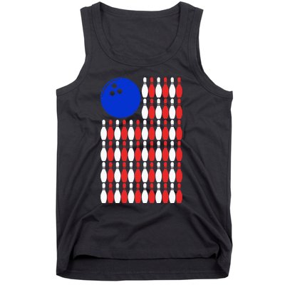 Funny Bowling Bowling Alley Gift Idea Retro Bowler Tank Top