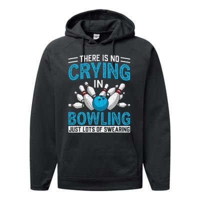 Funny Bowling Bowlers And Bowling Fan Performance Fleece Hoodie