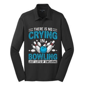 Funny Bowling Bowlers And Bowling Fan Silk Touch Performance Long Sleeve Polo