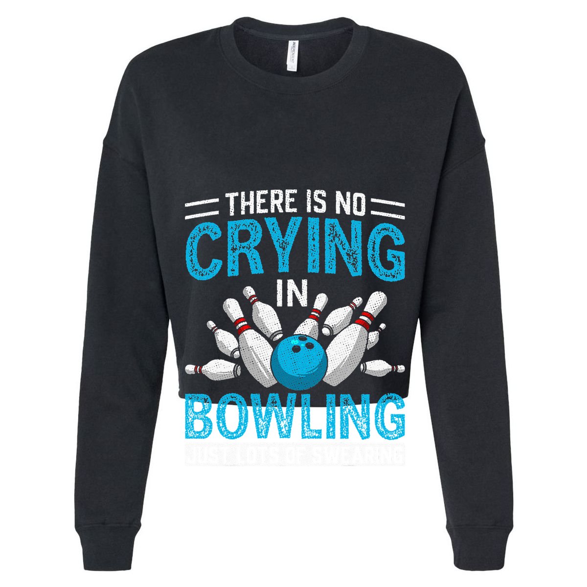 Funny Bowling Bowlers And Bowling Fan Women's Crop Top Tee