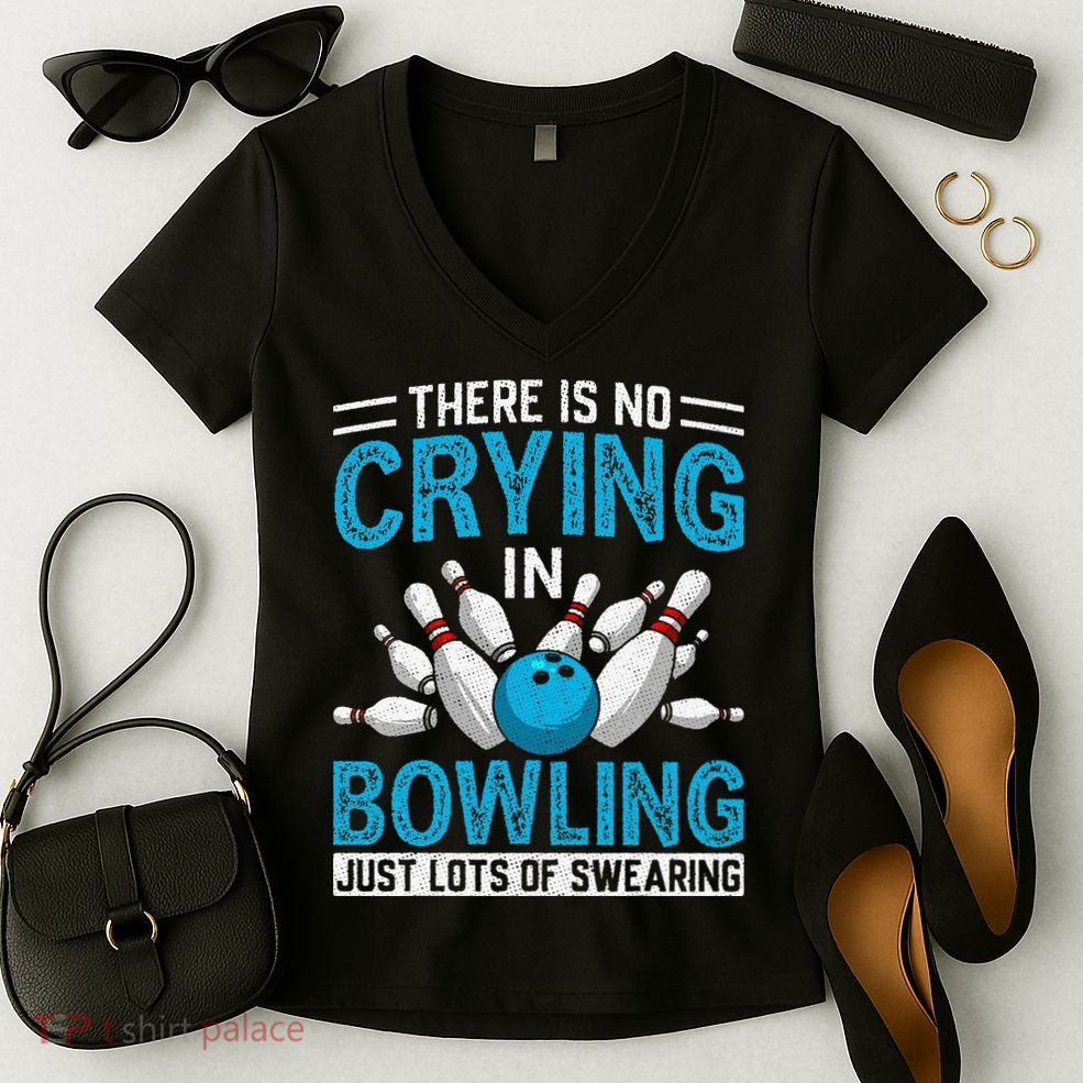 Funny Bowling Bowlers And Bowling Fan Women's V-Neck T-Shirt