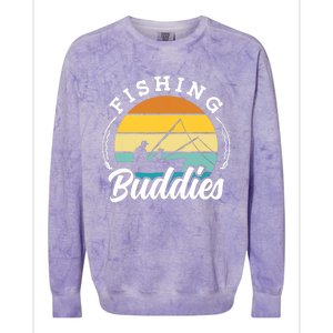 Fishing Buddies Buddy Fisher Fisherman Colorblast Crewneck Sweatshirt