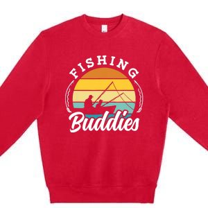 Fishing Buddies Buddy Fisher Fisherman Premium Crewneck Sweatshirt