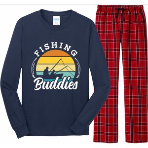 Fishing Buddies Buddy Fisher Fisherman Long Sleeve Pajama Set