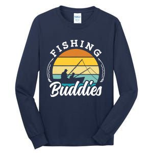 Fishing Buddies Buddy Fisher Fisherman Tall Long Sleeve T-Shirt